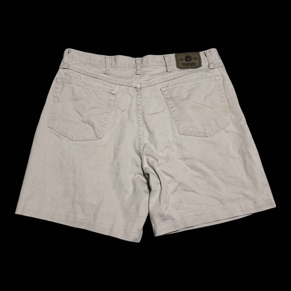 Y2K Wrangler 100% Cotton Mexico Made Khaki Jean Shorts Men's 36‎